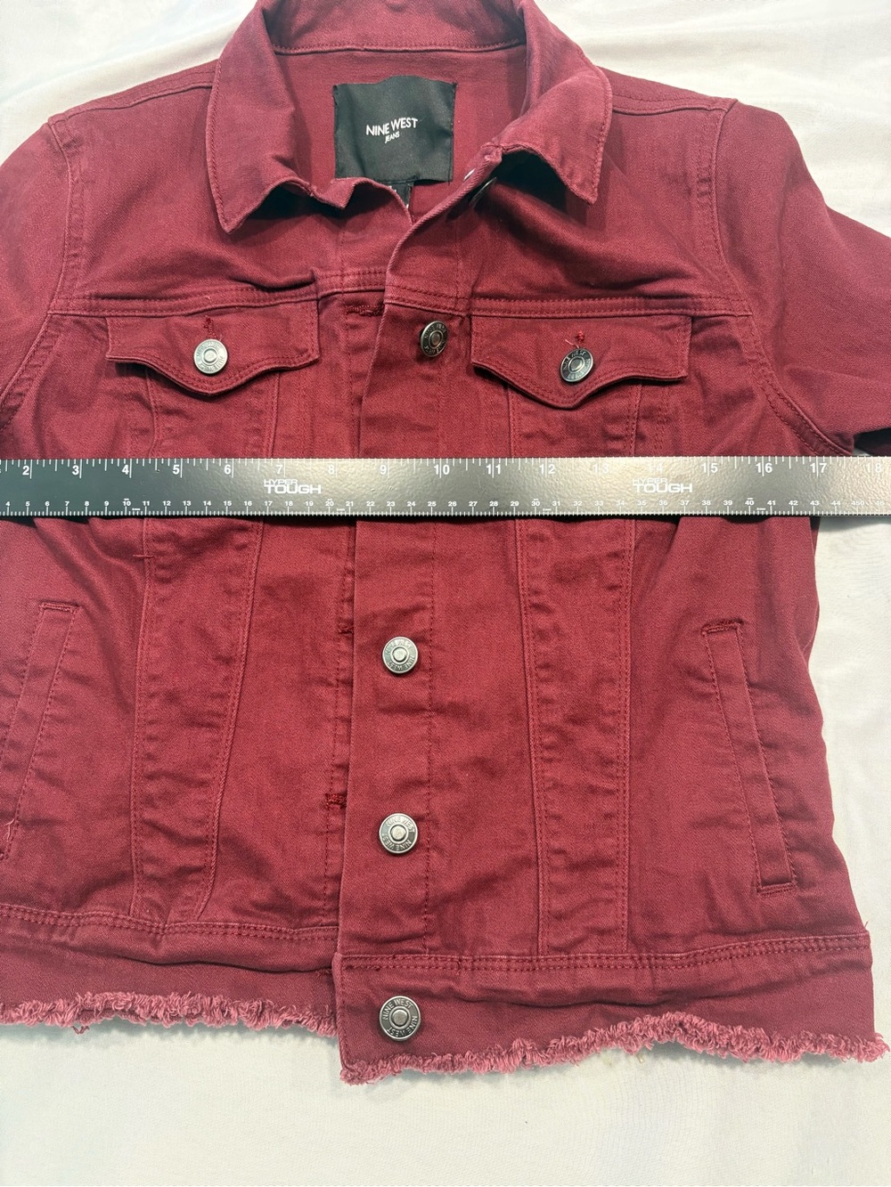 Nine West Raspberry Red Denim Jacket - Picture 9 of 9